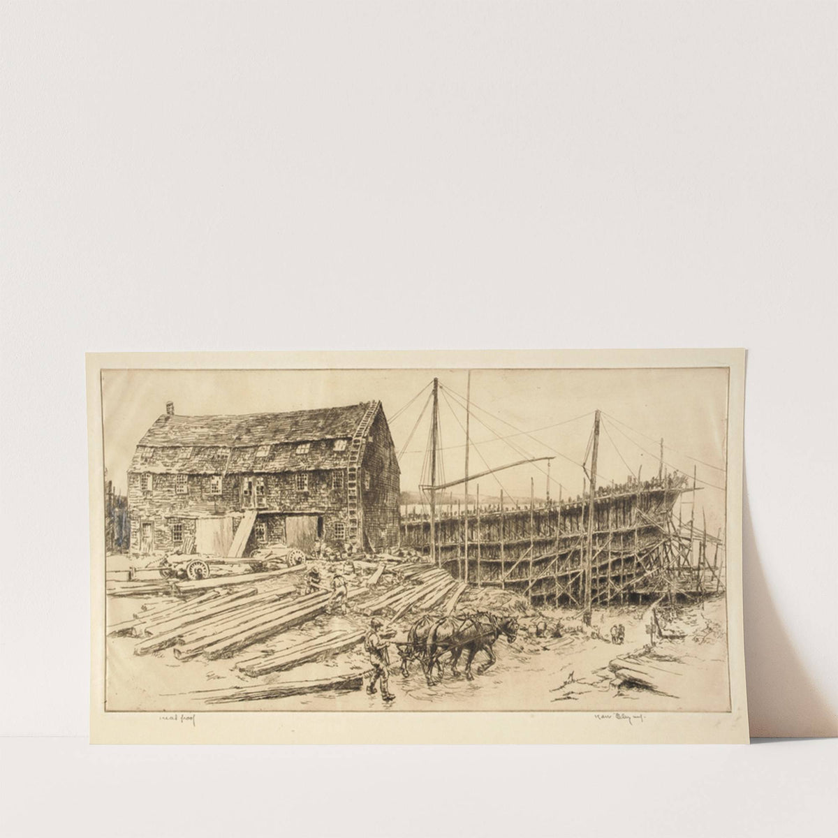 The Schooner Syntram (1921) by Kerr Eby