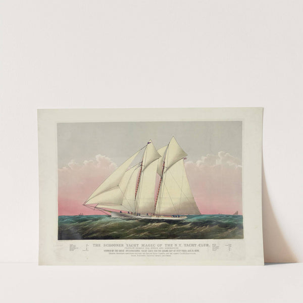 The Schooner yacht magic of the N.Y. Yacht Club; Franklin Osgood Esq. owner and commander (1870) by Currier & Ives.