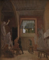 The Sculptor Jens Adolph Jerichau in his Studio in Rome