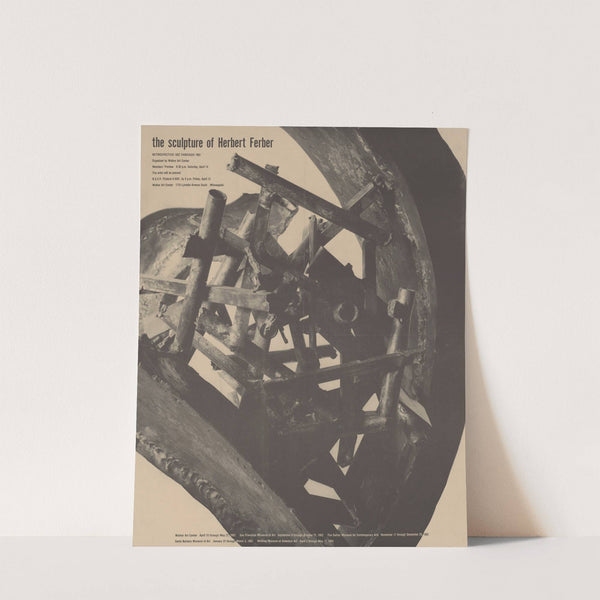 The sculpture of retrospective 1932 through 1962 by Herbert Ferber