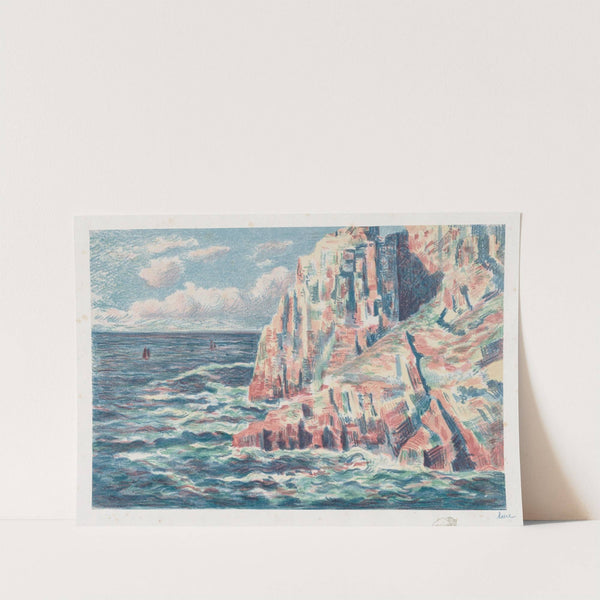 The Sea at Camaret, The Red Rocks (1895) by Maximilien Luce