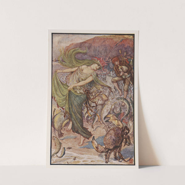 The Sea-lady allures Maurice into the sea by Henry Justice Ford
