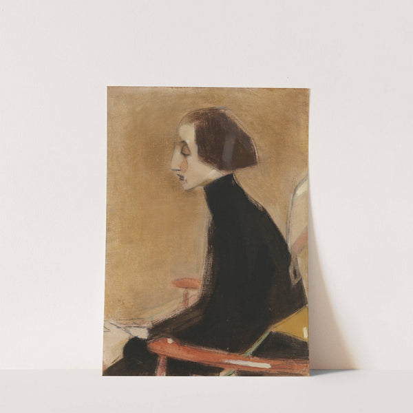 The Seamstress, Half-Length Portrait (The Working Woman) by Helene Schjerfbeck
