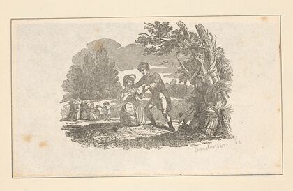 The seasons [Autumn; Couple resting at harvest] (1826)