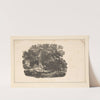 The seasons [Spring; Man fishing in stream, horizontal view]. (1826) by Alexander Anderson