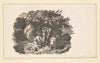 The seasons [Summer; Three men swimming in stream] (1826)