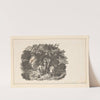 The seasons [Summer; Three men swimming in stream] (1826) by Alexander Anderson