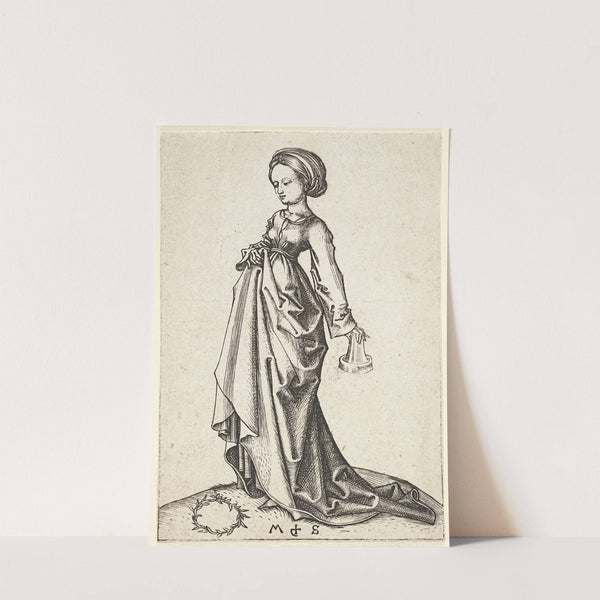 The second foolish Virgin by Martin Schongauer
