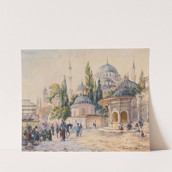 The Sehzade Mosque in Laleli, Istanbul by Ludwig Hans Fischer