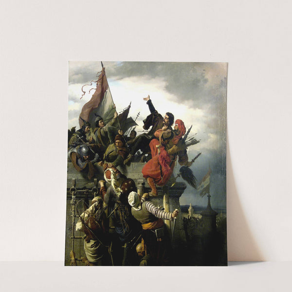 The Self-Sacrifice Of Titusz Dugovics by Alexander von Wagner