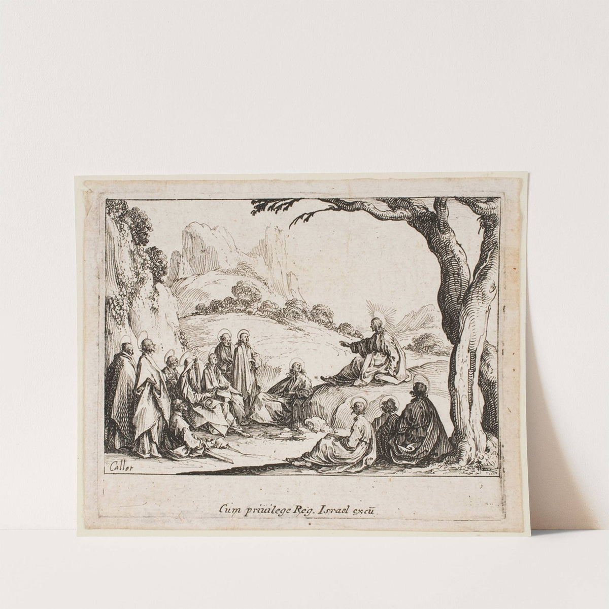 The Sermon on the Mount (1635) by Jacques Callot
