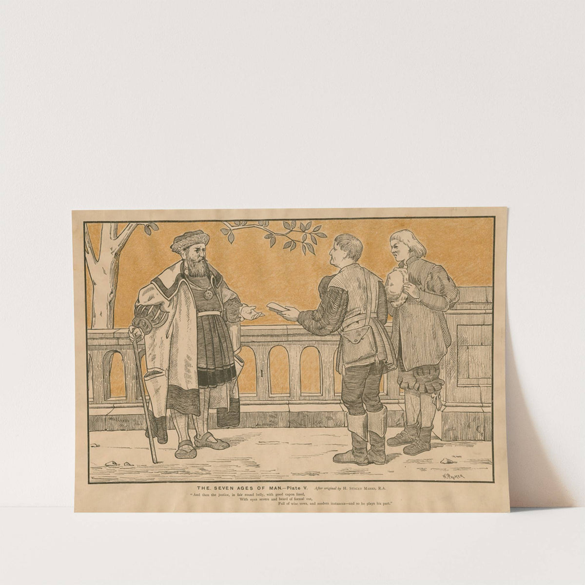 The seven ages of man Pl.5 (19th century) by Walter Launt Palmer