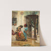 The Sewing Lesson by Frederick Arthur Bridgman