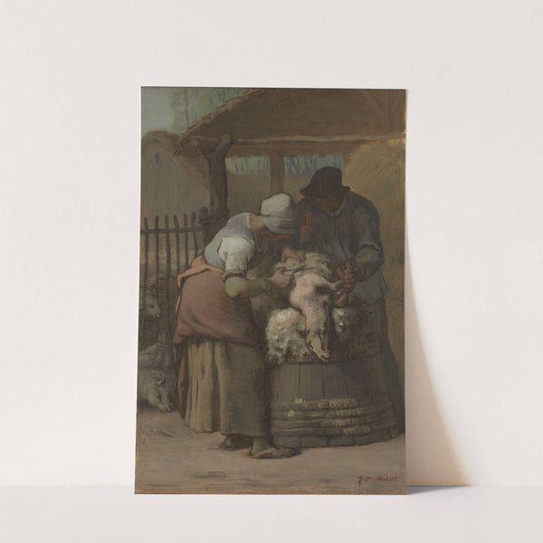 The Sheepshearers by Jean-François Millet