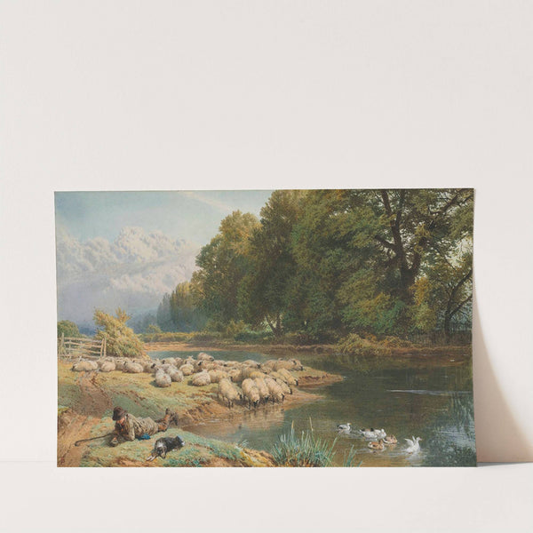 The shepherd&#039;s watch by Myles Birket Foster