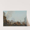 The Shore Of A River with boats (1781) by Abraham-Louis-Rodolphe Ducros