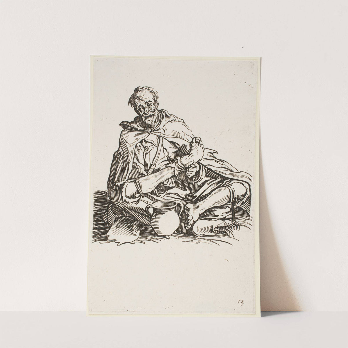 The Sick Man (1622) by Jacques Callot