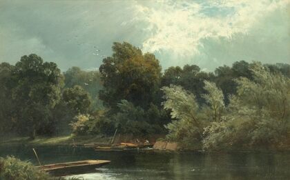 The silvery Thames at Ditton
