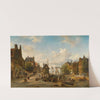 The Singel and Brouwersgracht, Amsterdam (1874) by Elias Pieter van Bommel