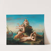 The sirens call for Odysseus by Spanish School
