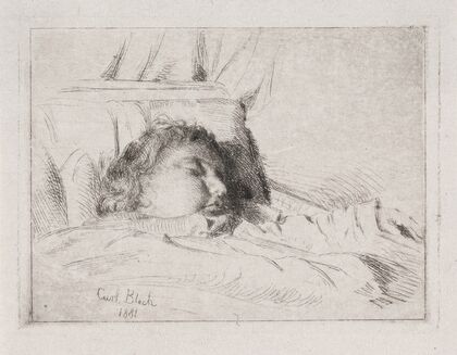The sleeping child