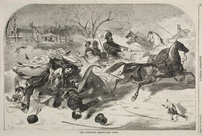 The Sleighing Season – The Upset (1860)