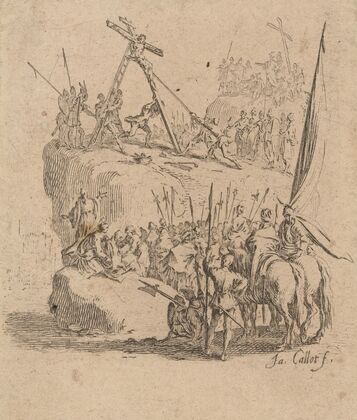 The Small Passion – The raising of the cross (1624) — size preview