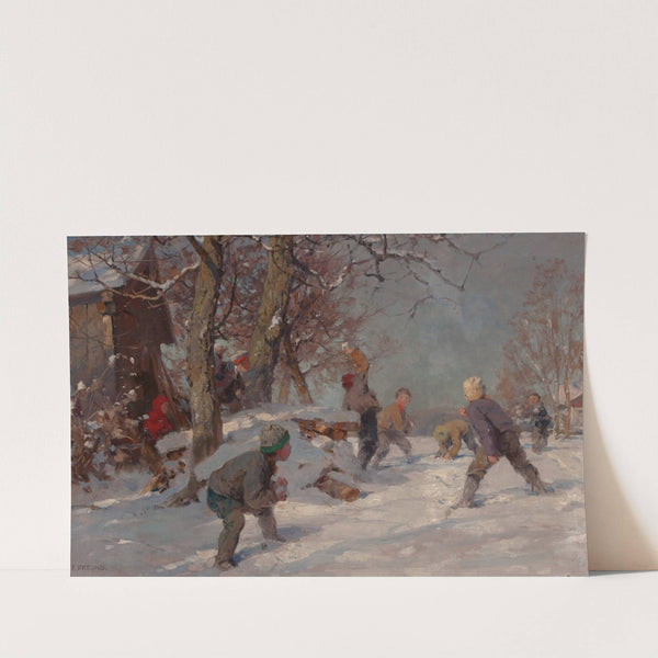 The Snowball Fight by Fritz Freund