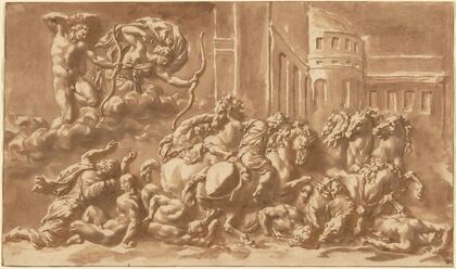 The Sons of Niobe Being Slain by Apollo and Diana