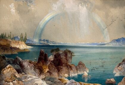 The Southern Arm of the Yellowstone Lake, Yellowstone National Park, Wyoming Territory (1874)
