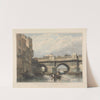The Southwark End of Old London Bridge (1831) by Edward William Cooke