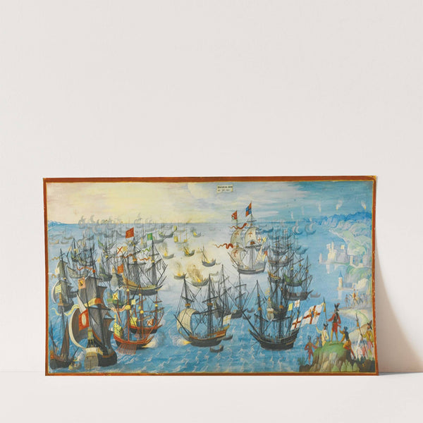 The Spanish Armada Off The South Coast Of England by Monogrammist