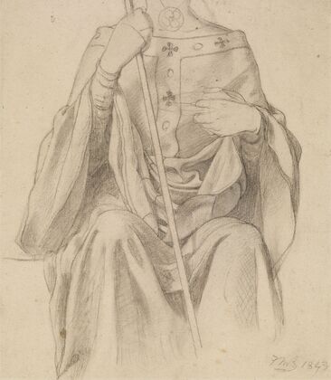 The Spirit of Justice – Drapery Study for a female Figure