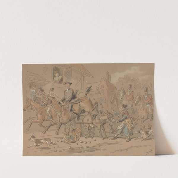 The Sporting Parson; ‘He Sends Mother Eve’s Apples Flying’ by Hablot Knight Browne