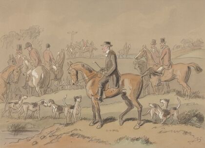 The Sporting Parson; The Sporting Parson at the Meet(ing) of His ‘Dear Brethren’