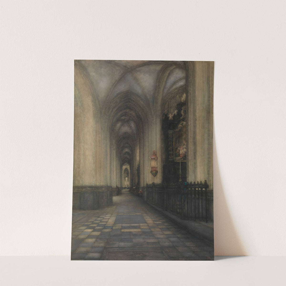 The St. Bartholomew's Nave in the St. Peter's Church in Leuven by Alfred Delaunois