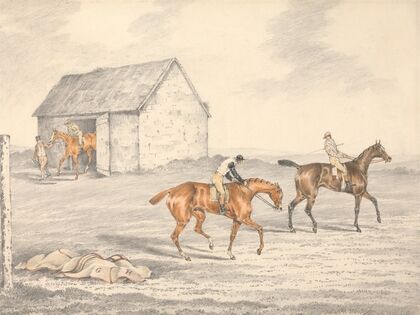 The St. Leger, Doncaster; Preparing to Start