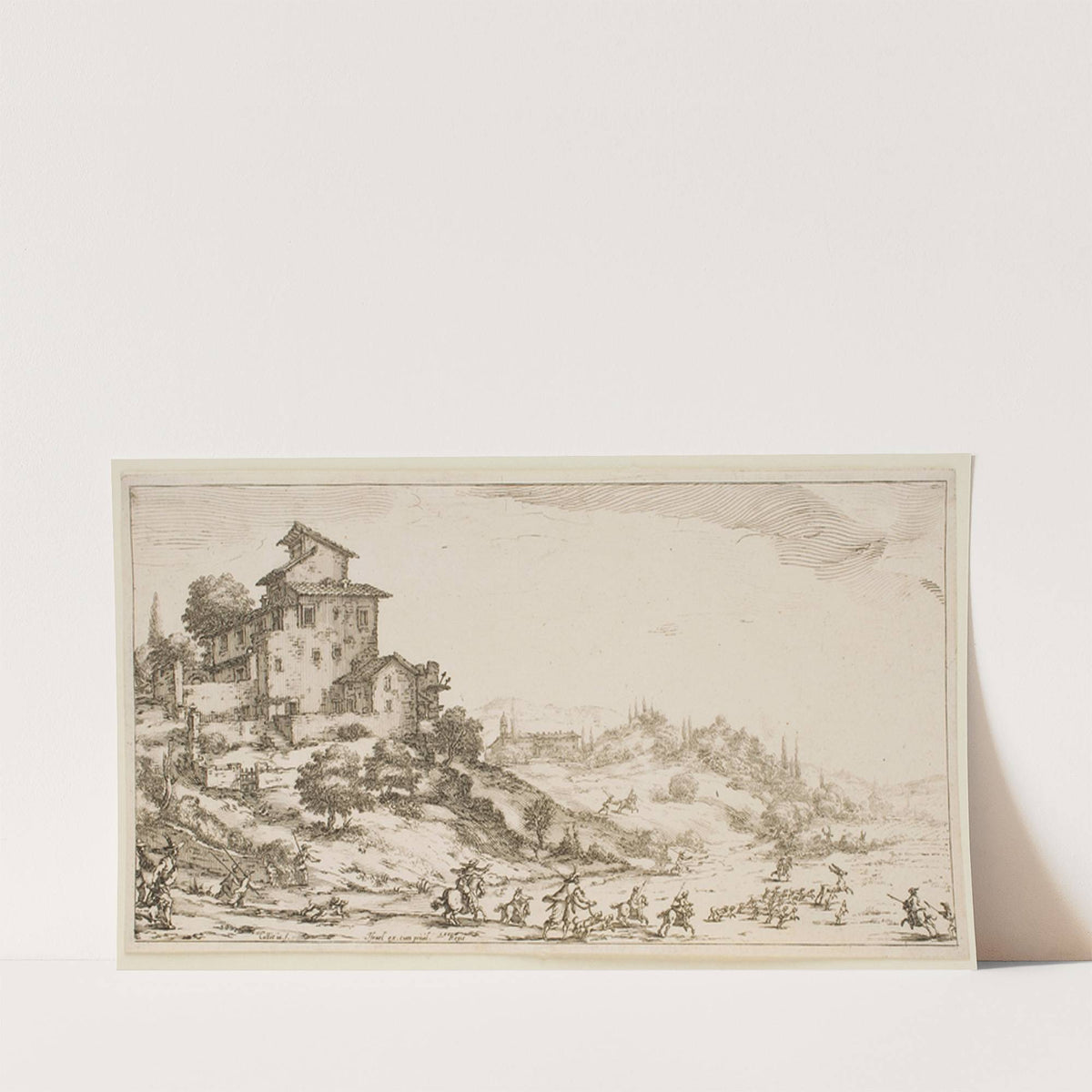 The Stag Hunt (1630) by Jacques Callot