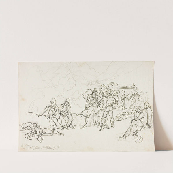 The Stagecoach Holdup by Bartolomeo Pinelli