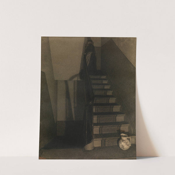 The Staircase (1889) by Xavier Mellery