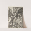 The Story of Lot; Lot and His Family Fleeing Sodom (1555) by Heinrich Aldegrever