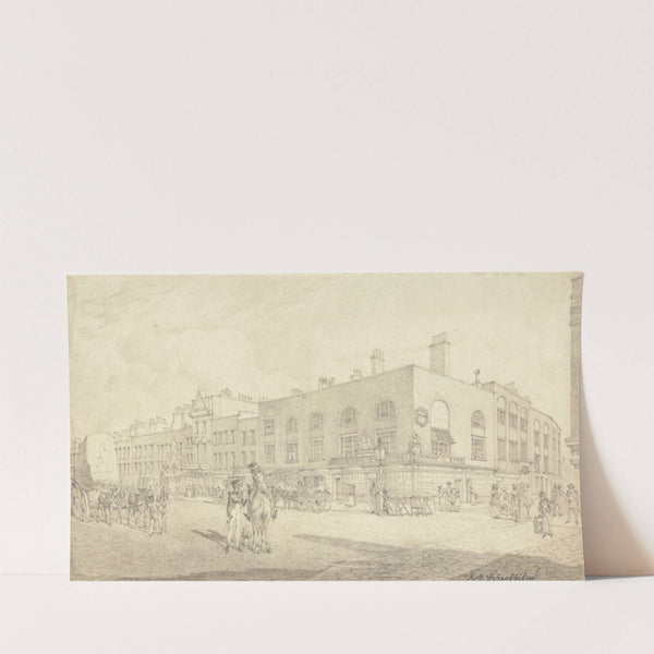 The Strand with Astley&#8217;s Theatre by Robert Bremmel Schnebbelie