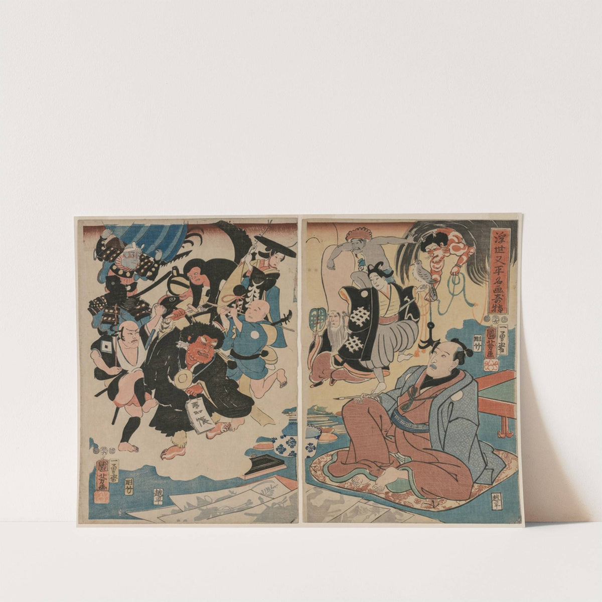 The Strange Occurence of Ukiyo Matahei and his Famous Paintings by Utagawa Kuniyoshi