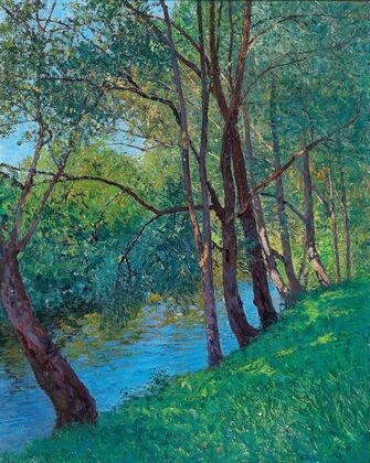 The Stream in the Au (on the Krems Lower Austria Krems,Danube) — size preview