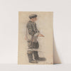 The Stretcher Bearer (Study for “Le Couvreur tombé”) (1876) by François Bonvin