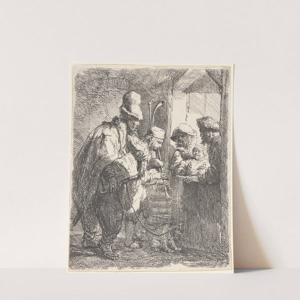 The Strolling Musicians by Rembrandt van Rijn