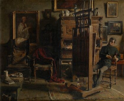 The Studio of the painter Jules Lambeaux