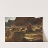 The Sultan and his camp by the enchanted lake by Albert Goodwin