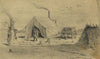The sutler’s tent in camp