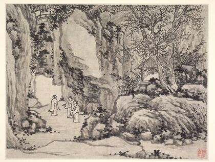 The Sword Spring, Tiger Hill, from Twelve Views of Tiger Hill, Suzhou (after 1490)